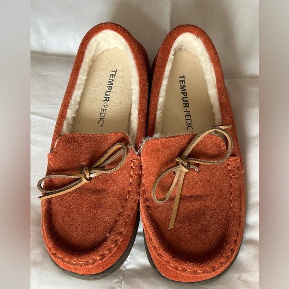 Tempur-pedic Zada leather slippers womens size 7M